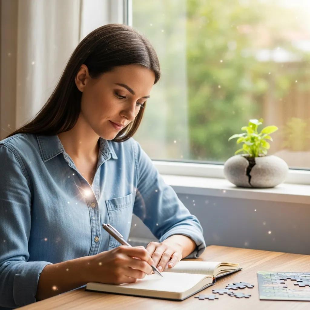 High-achieving person reflecting on growth and resilience