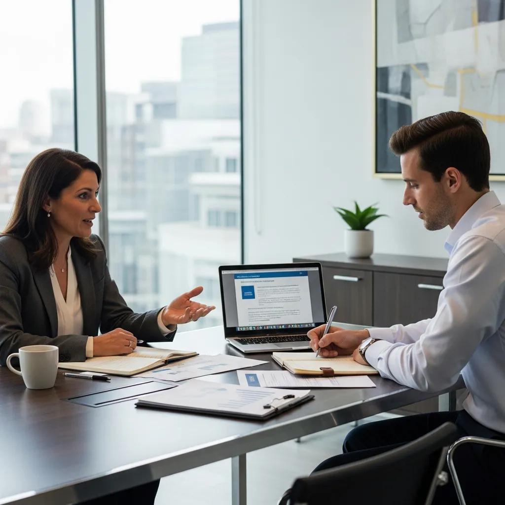 Executive coaching session enhancing emotional intelligence and leadership skills